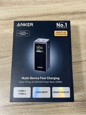 Anker Prime 20,000mAh Power Bank - Black